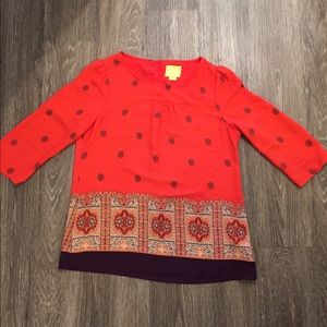 Anthropologie MaEve Blouse Top